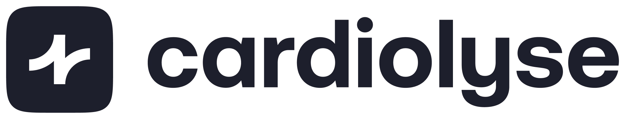 Cardiolyse wordmark, black on light background